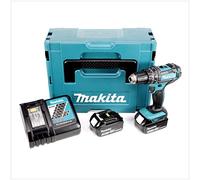 Makita DHP 482 RFJ - Batteria agli ioni di litio 18 V a percussione senza fili in scatola MAKPAC + 2 x BL 1830 3,0 Ah batteria + DC 18 RC Caricabatterie