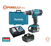 MAKITA DHP453 RFE Trapano avvitatore a percussione 2 Batterie 3 AH e valigetta