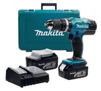 MAKITA DHP453 RFE Trapano avvitatore a percussione 2 Batterie 3 AH e valigetta