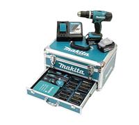 Makita DHP453RYX2 Trapano avvitatore a percussione, 2 batterie 18 V / 1.5 Ah
