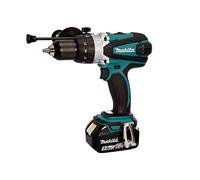 Makita DHP458T1 - Trapano avvitatore a percussione, 18 V, agli ioni di litio, Ø 13 mm + 1 x 5 Ah
