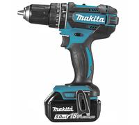Trapano avvitatore a percussione 18v makita dhp482rtj