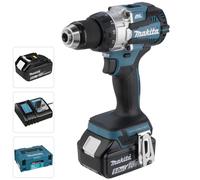 Trapano a Percussione MAKITA DHP489RTJ (2 x 5,0 Ah + DC18RC + MAKPAC 2)