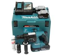 Makita DHR243RT3J - Set martello perforatore a batteria, 18 V, 5,0 Ah, con 3 batterie e caricatore in valigetta di trasporto MAKPAC