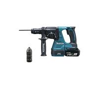 Makita Perforatore DHR243T1 SDS-Plus 24 mm BL LXT 18V + 1 batteria 18V 5Ah BL1850B