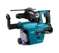 Makita DHR243T3JW 18V LiIon Accu SDSplus combihamer incl. snelspanboorkop en stofafzuiging set 3x 5.0Ah accu in Mbox 2J koolborstelloos DHR243T3JW