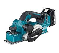 Makita DKP181RTJ 18V Li-Ion LXT 82mm Pialla, Profondità di taglio 3mm, 2 x 5.0 Ah Batterie, Caricatore & Custodia