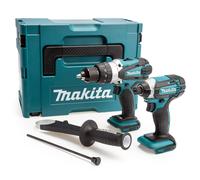 Makita DLX2145ZJ 18V LXT DHP458Z Trapano Combi & DTD152Z Urto Driver IN Makpac C