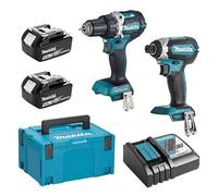 Makita DLX2189TJ Combiset Accuboormachine DDF484 en Slagschroevendraaier DTD153 18V DLX2189TJ