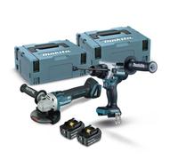 Makita DLX2413TJ DGA504Z/DHP486Z/BL1850Bx2 Combo Kit, LXT Tipo, 5.0Ah, 18 V Tensione della Batteria