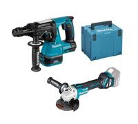 Makita DLXPER1 Set 18V Tassellatore DHR243 + Smerigliatrice DGA513 - senza batte