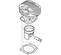 Makita / Dolmar Sostituzione - Cilindro e pistone 181130217 0423 5792
