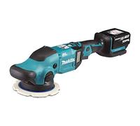 Makita DPO600RTE - Lucidatrice orbitale senza spazzole LXT agli ioni di litio da 18 V, completa di 2 batterie agli ioni di litio da 5,0 Ah e caricabatteria fornito in una borsa degli attrezzi