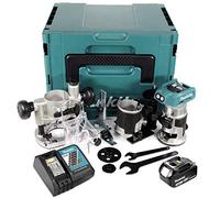 Makita DRT 50 rf1j x2 18 V batteria agli ioni di litio motore brushless multifunzione fresa, in Makpac con fresatura moduli + 1 X 3,0 batteria + caricatore