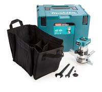 Makita DRT50ZJ 18V Router / Rasaerba (solo Corpo) Con Base & Dritto Guida