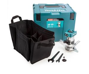 Makita DRT50ZJ 18V Router / Rasaerba (solo Corpo) Con Base & Dritto Guida