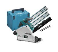 Makita DSP600ZJ2B Sega Circolare ad affondamento 36V 165 mm + 2x Binario guida 1