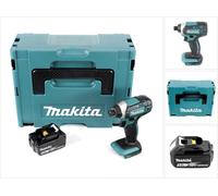 Makita DTD 152 T1J - Avvitatore a percussione a batteria, 18 V, 165 Nm, 1 batteria da 5,0 Ah in Makpac 2, senza caricatore