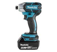 Makita DTS141RMJ 18V LiIon accu impuls slagschroevendraaier set 2x 4.0Ah accu in Mbox koolborstelloos DTS141RMJ