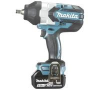 Makita DTW1002RTJ 2x 5Ah Batteria + Caricabatterie + MAKPAC 18V