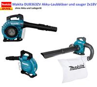 Soffiatore Aspiratore per foglie Makita DUB363 36V CARICABATTERIE E BATTERIE NON INCLUSE