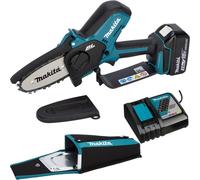 Makita DUC101RF06 - Sega a batteria da 18 V, con caricatore rapido DC18RC e batteria BL1830B, 3,0 Ah + 2 catene di ricambio (1910V6-4) + fondina (1913K4-9)