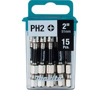 Makita E-00773 Impact XPS #2 Phillips 2" Power Bit, 3/pk