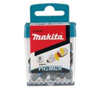 Makita E-03252 Impact Premier - Set di punte a torsione PZ2, 25 mm, 15 pezzi