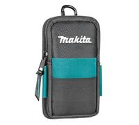Makita E-15556 - Custodia da cintura per smartphone più comuni, con moschettone e clip in plastica, spazio per carte da vista o bancarie, poliestere, 100 x 40 x 185 mm (lunghezza x larghezza x