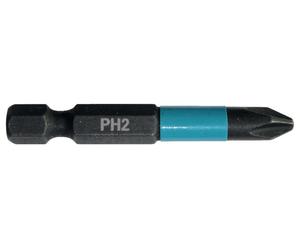 MAKITA E-12407 Bit Cacciavite A Impatto Phillips PH2 50mm, 10 Pezzi