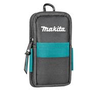 Makita E-15556 - Custodia da cintura per smartphone più comuni, con moschettone e clip in plastica, spazio per carte da vista o bancarie, poliestere, 100 x 40 x 185 mm (lunghezza x larghezza x
