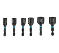 Makita E-15768 Steckschlüssel Set 6 Teile Sechs-Punkt 6 mm 7 mm 8 mm 10 mm 12 mm