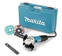 Makita GA4530RKD - Interruttore a scorrimento per smerigliatrice angolare, 115 mm, 720 W