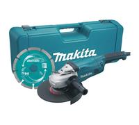 Makita Ga9020kd/2 GA9020KD 230mm Anglegrinder Withcase & Diamondwheel 2000W 240V