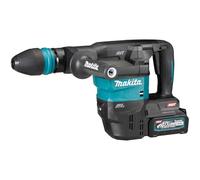 Makita HM001GM201 - Martello a batteria 40 V max. / 4,0 Ah, 2 batterie + caricatore in valigetta con adattatore radio AWS WUT01