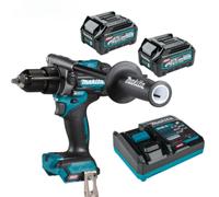 Makita HP001GD201 40V XGT Martello Trapano Avvitatore Kit 2x Batterie da 2,5Ah