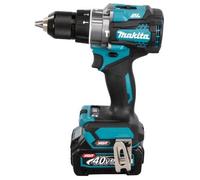 Trapano Makita Akku-Schlagbohrschrauber HP001GD201 XGT, 40Volt blau/schwarz, 2x Li-Ion XGT Akku 2,5Ah, MAKPAC [HP001GD201]