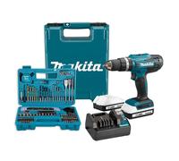 Makita HP488D006-102 Kit Trapano avvitatore a percussione 18V + 102 Accessori