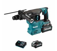 Makita HR008GM202 - Martello combinato a batteria SDS-Plus, 40 V, max. 4,0 Ah, 2 batterie + caricatore in valigetta per il trasporto