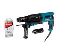 Makita - Martello perforatore HR2631FT13 per SDS-Plus, 26 mm, in valigetta di alluminio, HR2631FT13 800 wattsW, 230 voltsV