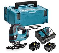 Makita Jigsaw DJV180RTJ LXT agli ioni di litio da 18 V completo di 2 batterie da 5,0 Ah e caricatore fornito in una custodia Makpac
