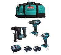 MAKITA Kit 18V MSB3P2 (DHR171 + DDF482 + DTD154 + 2 x 5,0 Ah + DC18RC + Trolley)