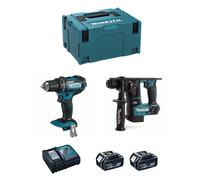 MAKITA kit 18V MSL2P2 (DHR171 + DDF482 + 2 x 5,0 Ah + DC18RC + MAKPAC 3)