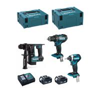 MAKITA Kit 18V MSL3P2 (DHR171 + DDF482 + DTD154 + 2 x 5,0 Ah + DC18RC + MAKPAC 2 + MAKPAC 3)