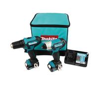 Makita Kit Combo 'CLX224A' - Avvitatore a batteria da 12 V, con 2 batterie incluse
