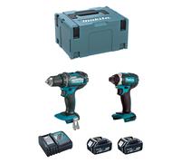 MAKITA Kit DLX2127TJ (DDF482 + DTD152 + 2 x 5,0 Ah + DC18RC + MAKPAC 3)