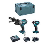 MAKITA Kit DLX2145TJ (DTD152 + DHP458 + 2 x 5,0 Ah + DC18RC + MAKPAC 3)