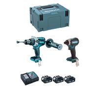 MAKITA Kit DLX2174TJ1 (DHP481 + DTD153 + 3 x 5,0 Ah + DC18RC + MAKPAC 3)