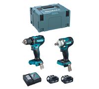 MAKITA Kit DLX2452TJ (DDF485 + DTW300 + 2 x 5,0 Ah + DC18RC + MAKPAC 3)