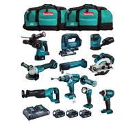 MAKITA Kit MK1002 (DHP481+ DHR243+ DGA504+ DTD152+ DJV182+ DSS610+ DJR186+ DBO18